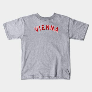 Vienna Austria Vintage Arched Type Kids T-Shirt